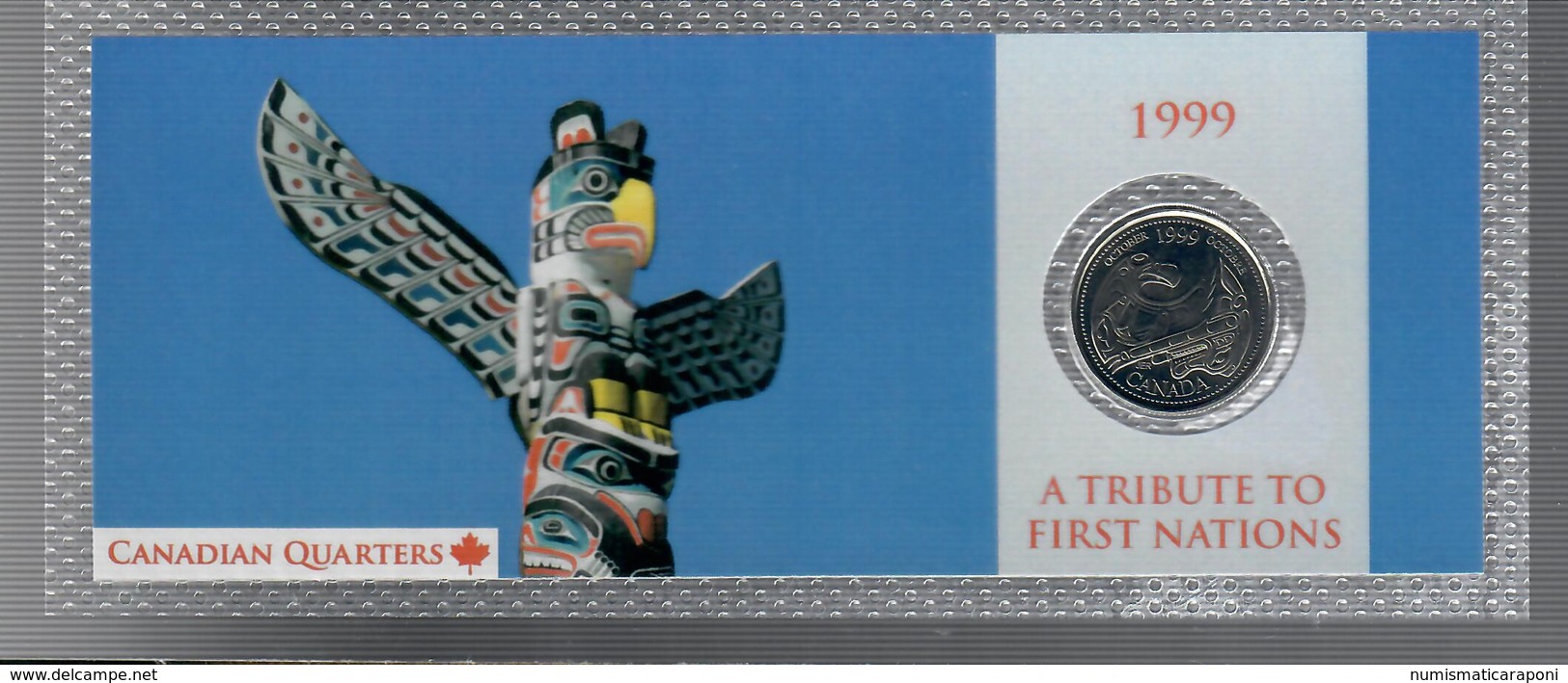 Canada 1999 1/4 $ A Tribute To First Nations - Canada