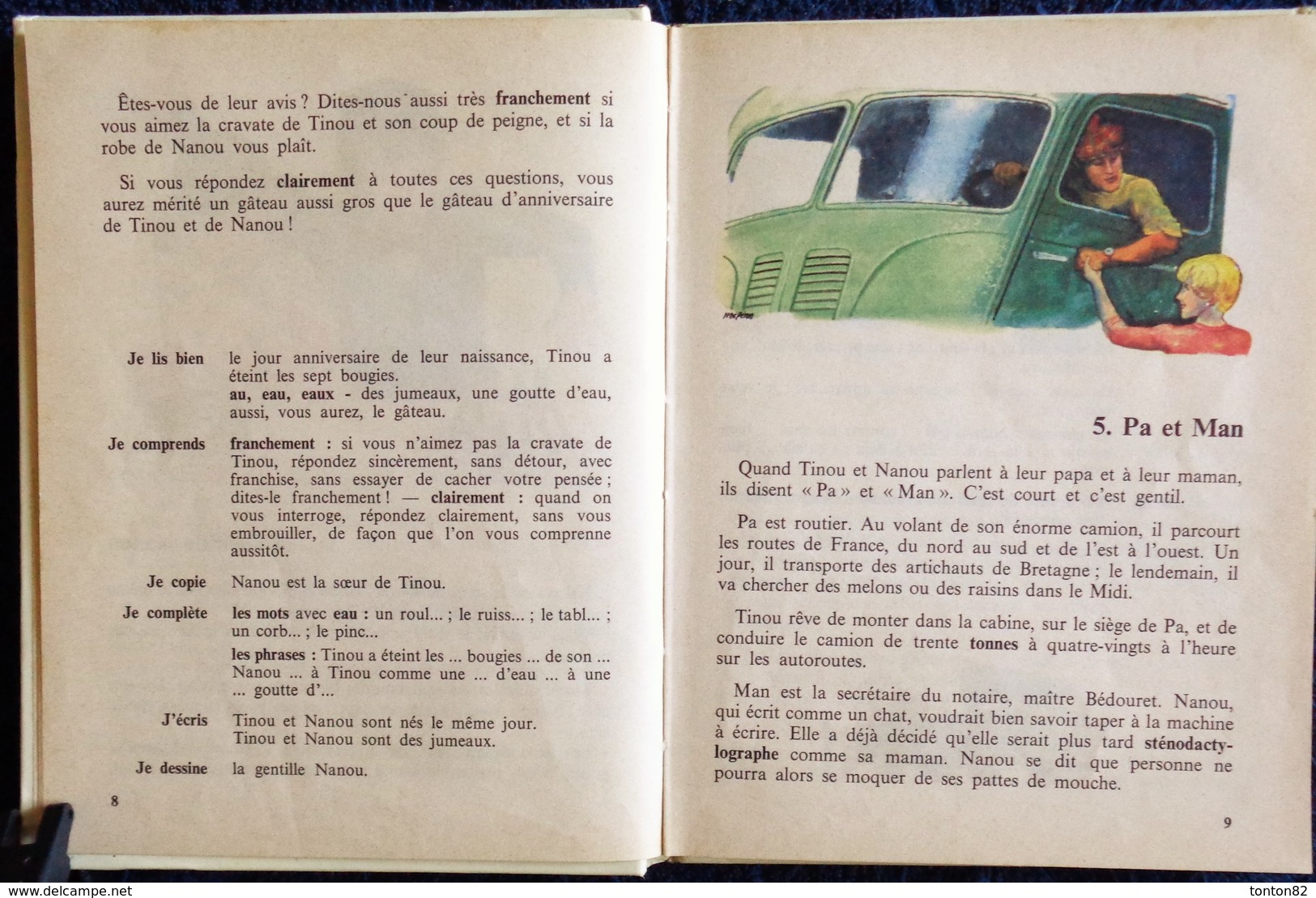 Maurice Jean - LIRELIRELIRE - Aventures De Tinou Et Nanou - Livre De Lecture Courante - Larousse - ( 1967 ) . - 6-12 Ans