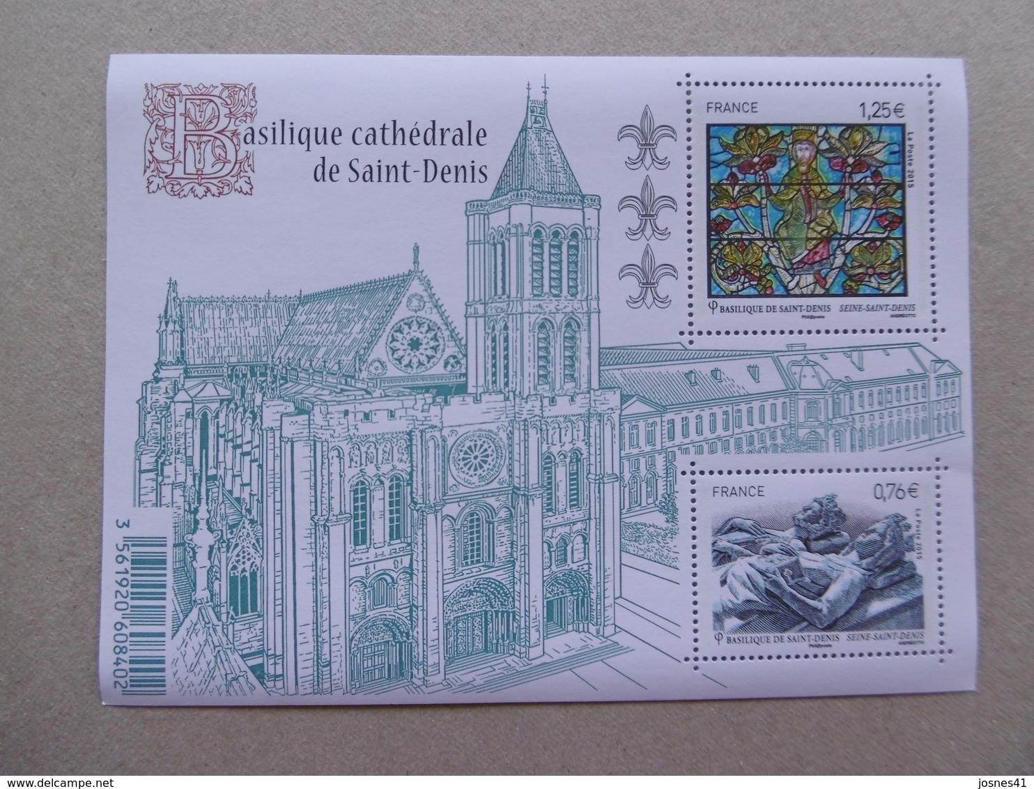 FRANCE  2015   F4930 * *    BASILIQUE CATHEDRALE DE SAINT DENIS BLOCS NEUFS LUXES - Neufs