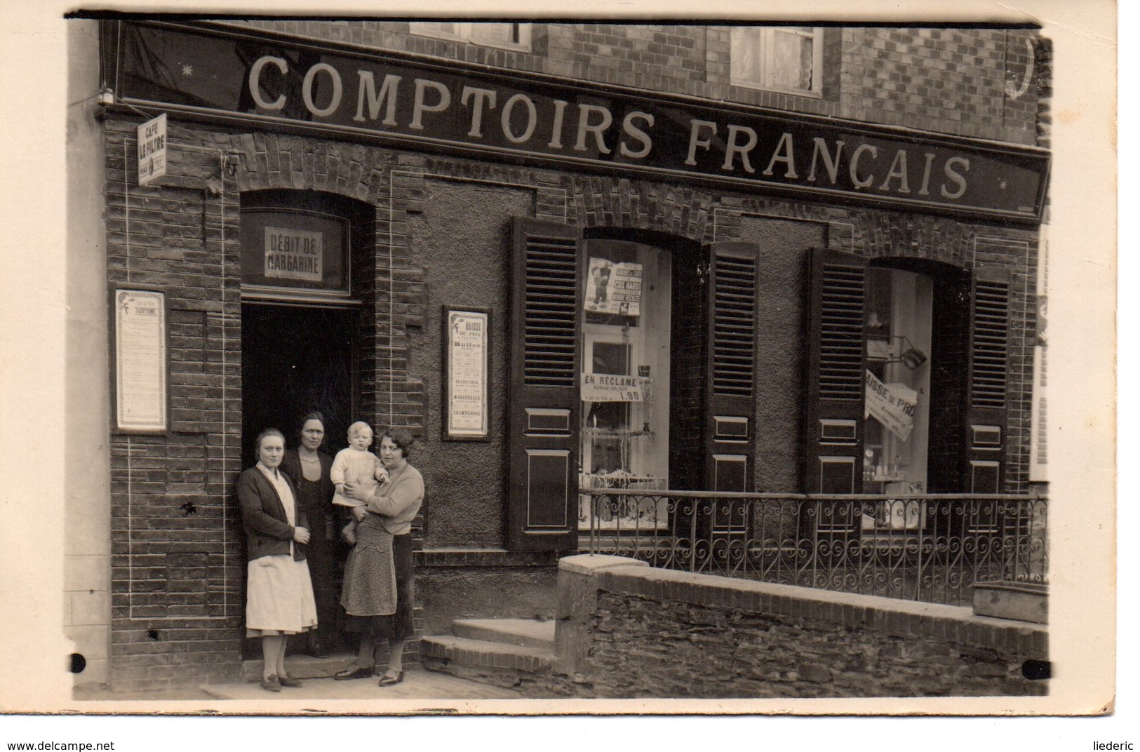 Revin? Comptoirs Français (au Do En Crayon : épicerie  Carte -photo - Revin