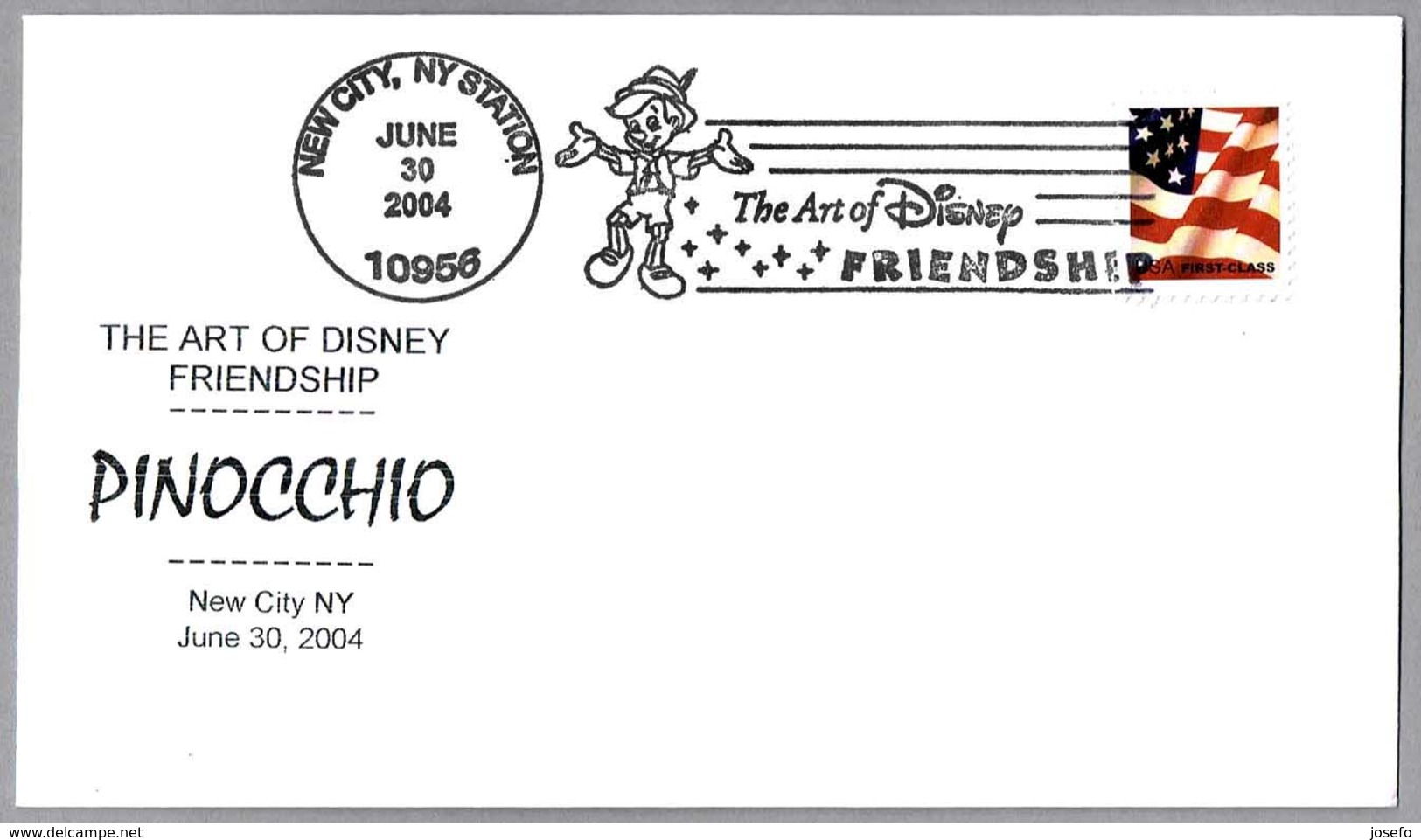 THE ART OF DISNEY - PINOCHO - PINOCCHIO. New York NY 2004 - Disney