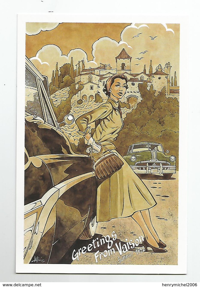 84 - Vaison Greetings From Summer 1952 Femme Pin Up , Cpm Illustrée Par Jc Cassini - Vaison La Romaine