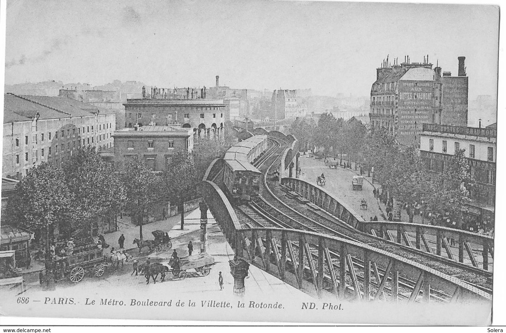 Paris - Le Metro. Boulevard De La Villette, La Rotonde - Metro, Estaciones