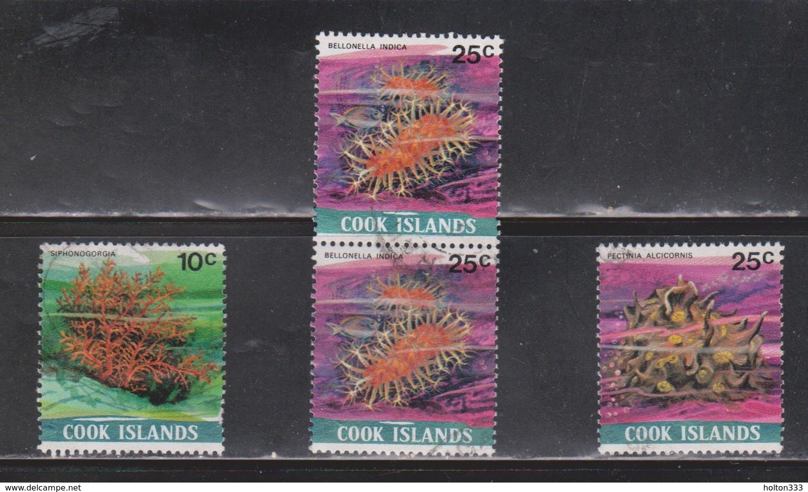 COOK ISLANDS 4 Used Stamps With Coral - Cook Islands