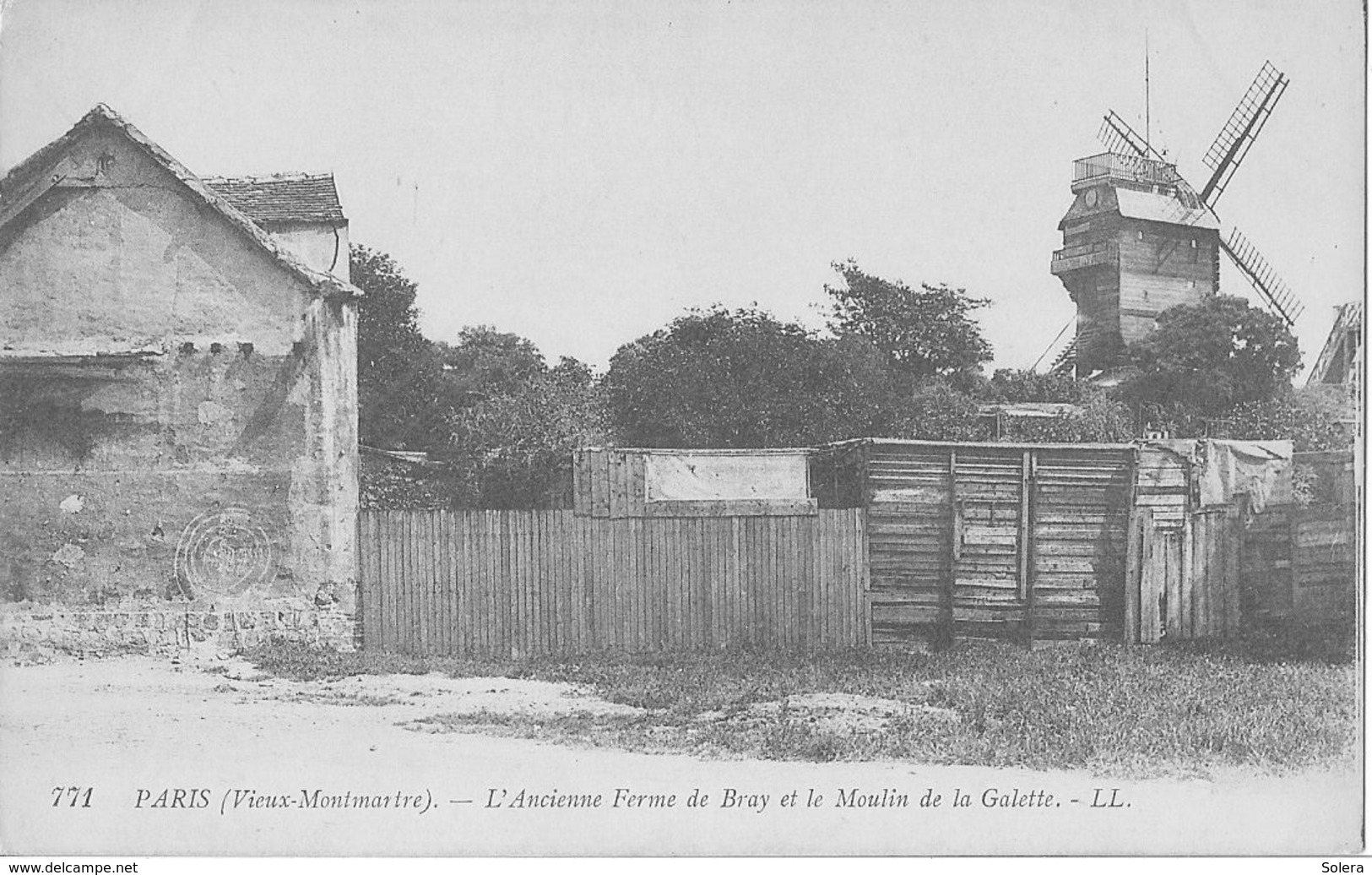 Paris -  Vieux-Montmartre - L'ancienne Ferme De Bray Et Le Moulin De La Galette - Otros & Sin Clasificación