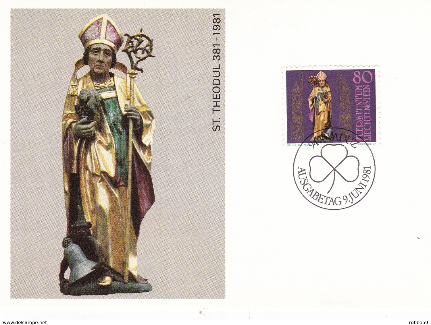 Liechtenstein 1981 Scouts And Guides/ Year Of The Disabled/St Theodul Set Of 3 Maximum Cards And Original Envelope - Maximum Cards