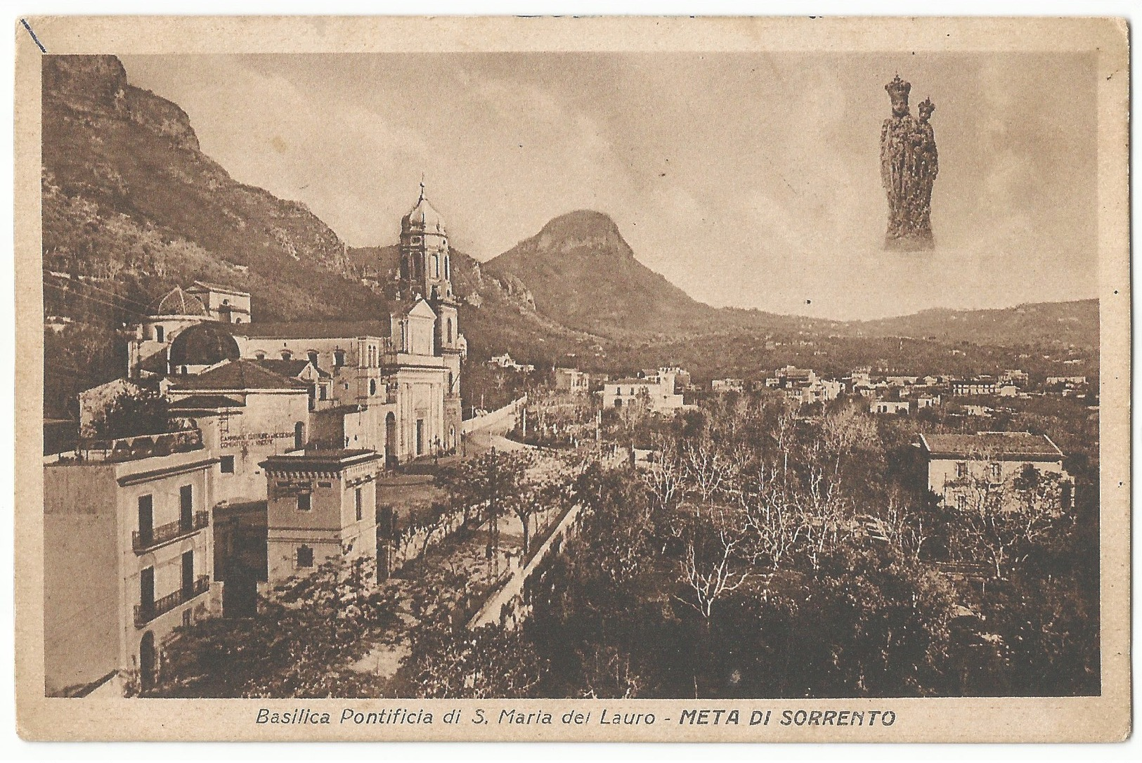 Meta Di Sorrento Basilica Pontificia Di S. Maria Del Lauro #Cartolina #Paesaggi - Napoli