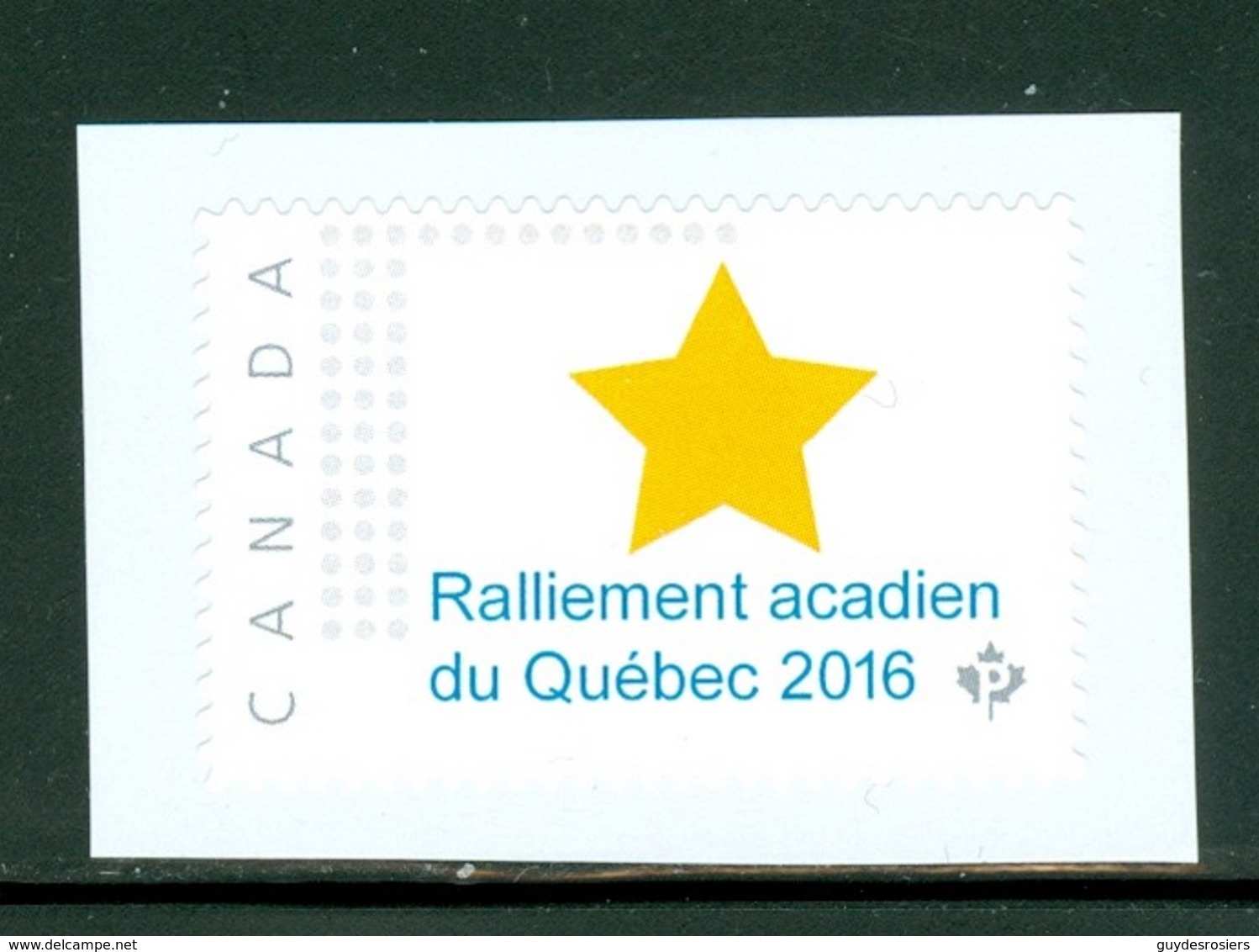 Ralliement Acadien. - Timbre-photo Usagé / Used Picture Stamp - Timbre Personnalisé / Personalized Stamp (4232-B) - Other & Unclassified