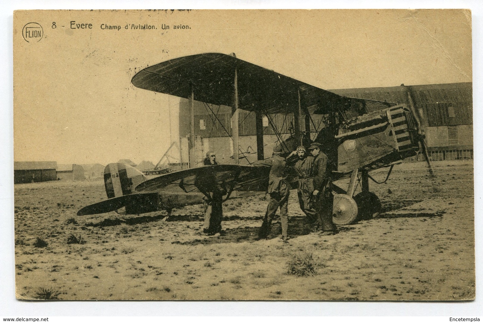 CPA - Carte Postale - Belgique - Evère - Champ D'Aviation - Un Avion - 1925 (M8360) - Evere