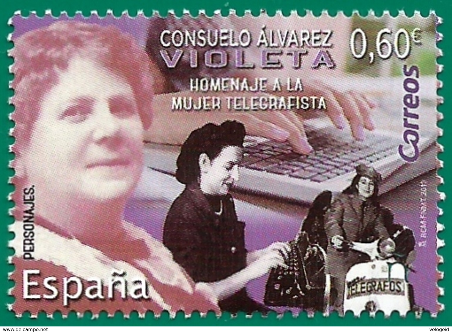 España. Spain. 2019. Consuelo Álvarez, Violeta. Homenaje A La Mujer Telegrafista - Neufs