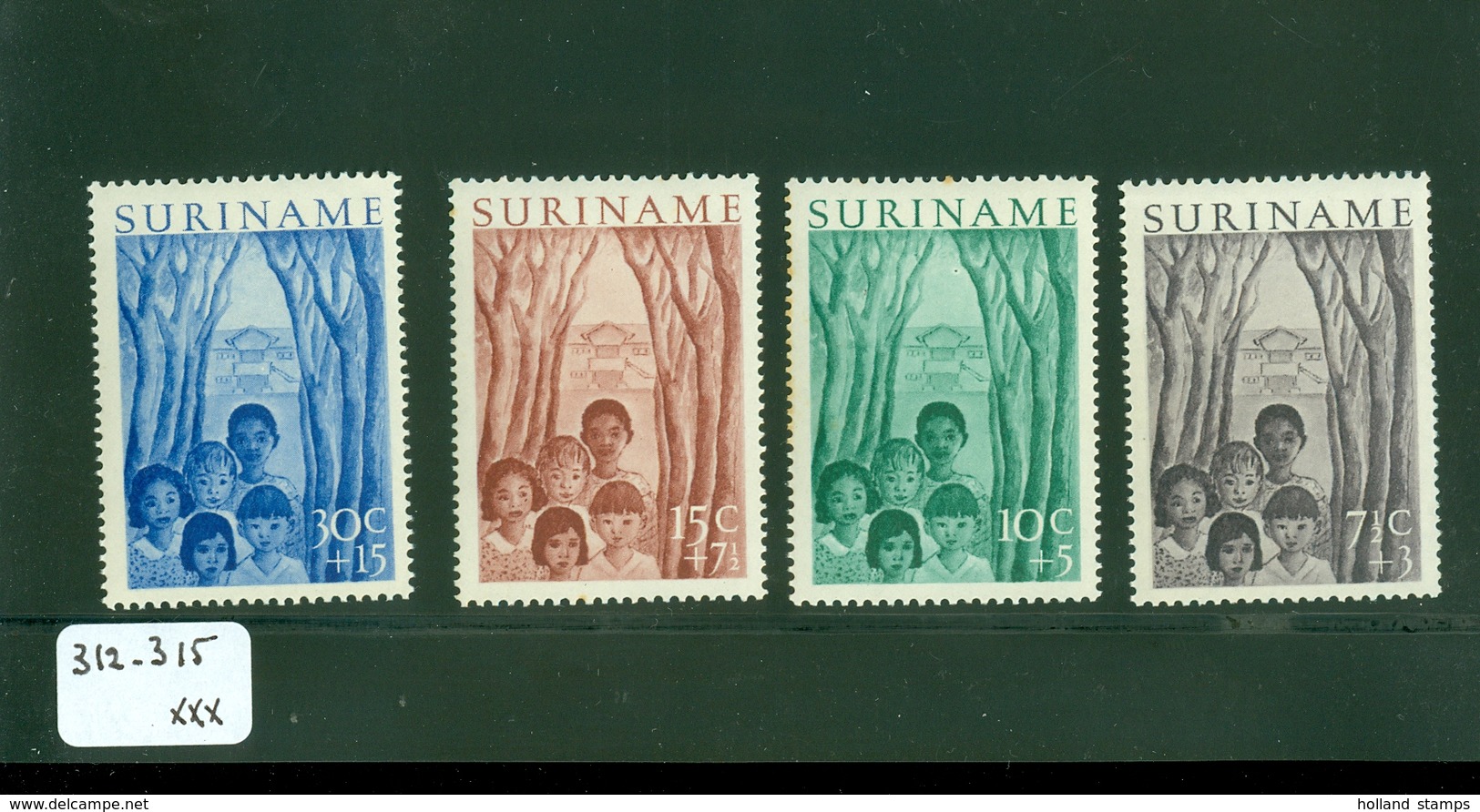 SURINAME SERIE 312 - 315 POSTFRIS * C.W.  EURO 28.00 - Suriname ... - 1975