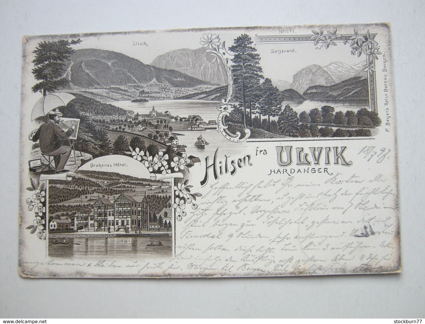 ULVIK  ,  Schöne Karte 1897 - Norwegen