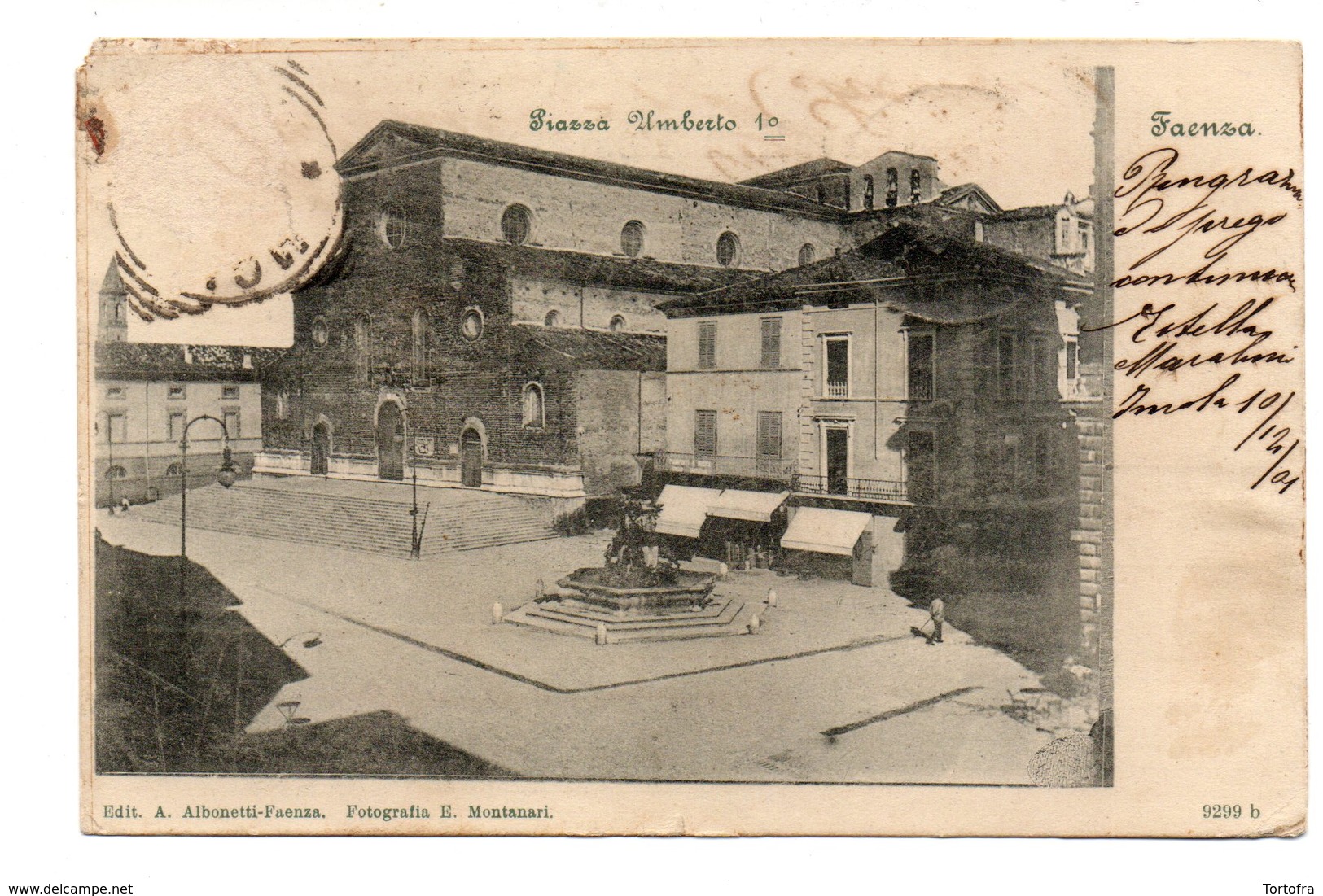 FAENZA  PIAZZA UMBERTO 1°     1901 - Faenza