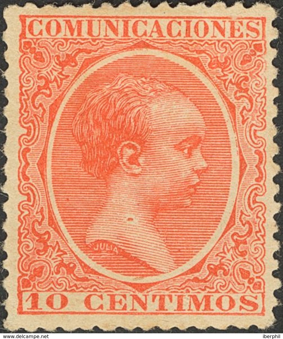 *218. 1889. 10 Cts Bermellón. Excelente Centraje. MAGNIFICO. - Autres & Non Classés