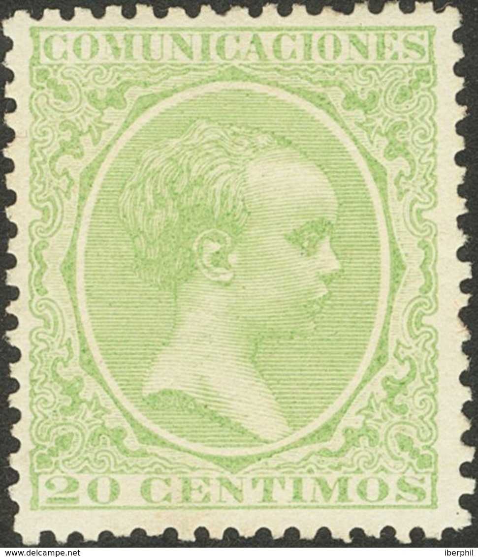 *220. 1889. 20 Cts Verde. MAGNIFICO. Edifil 2011: 51 Euros - Other & Unclassified