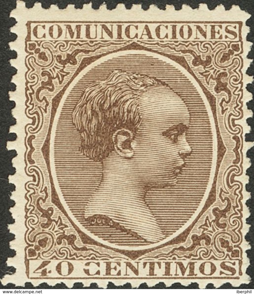 *223. 1889. 40 Cts Castaño. BONITO. - Other & Unclassified