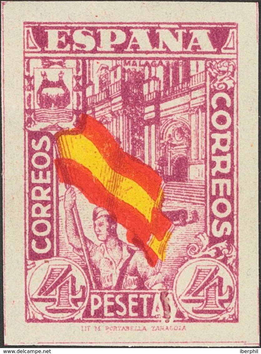 *812s. 1936. 4 Pts Multicolor. SIN DENTAR. MAGNIFICO. Edifil 2015: 130 Euros - Other & Unclassified