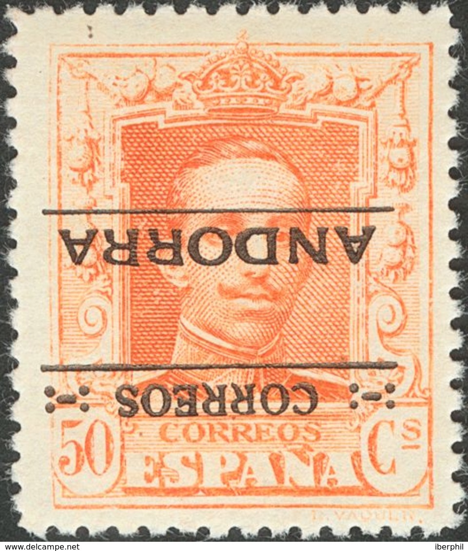 **/*6hi, 7hi, 9hi. 1928. 25 Cts Carmín, 30 Cts Castaño Y 50 Cts Naranja. Variedad SOBRECARGA INVERTIDA. MAGNIFICOS Y RAR - Other & Unclassified