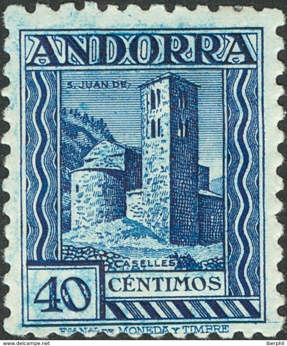 *37. 1935. 40 Cts Azul. Bien Centrado. MAGNIFICO. Edifil 2018: 940 Euros - Otros & Sin Clasificación