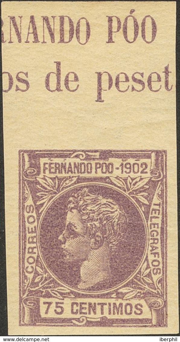 **110/14s. 1907. 5 Cts, 10 Cts, 25 Cts, 50 Cts Y 75 Cts, Bordes De Hoja. SIN DENTAR. MAGNIFICOS Y RAROS. Edifil 2018: 62 - Sonstige & Ohne Zuordnung