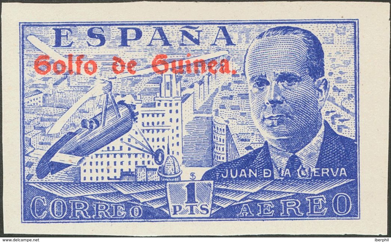 **268. 1942. 1 Pts Azul. SIN DENTAR. MAGNIFICO. Edifil 2018: +39 Euros - Other & Unclassified