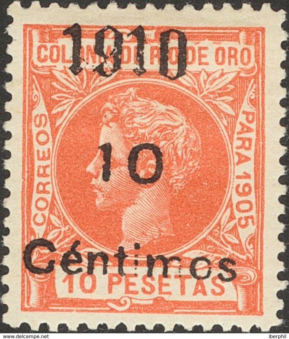 *54/58. 1910. Serie Completa. Excelentes Centrajes. MAGNIFICA Y RARA. Cert. CEM. Edifil 2018: 1.175 Euros - Altri & Non Classificati