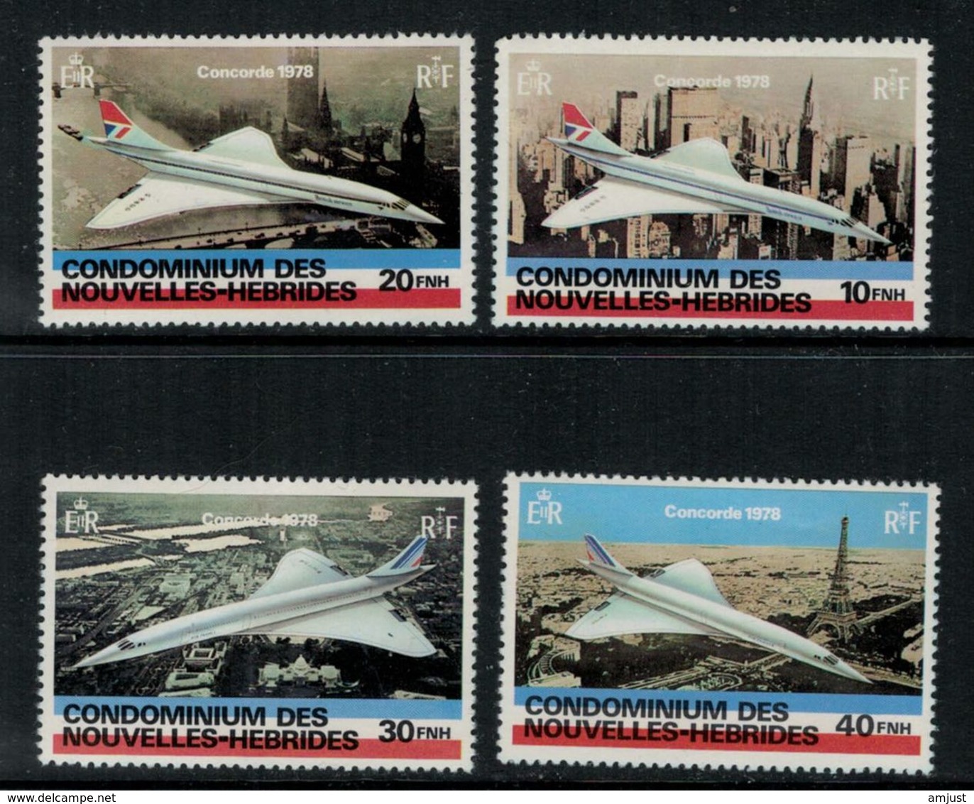 Nouvelles Hébrides // 1960-1980 // 1978 //  2 Années Des Vols Supersoniques Timbres Neufs** MNH No. Y&T 527-530 - Neufs