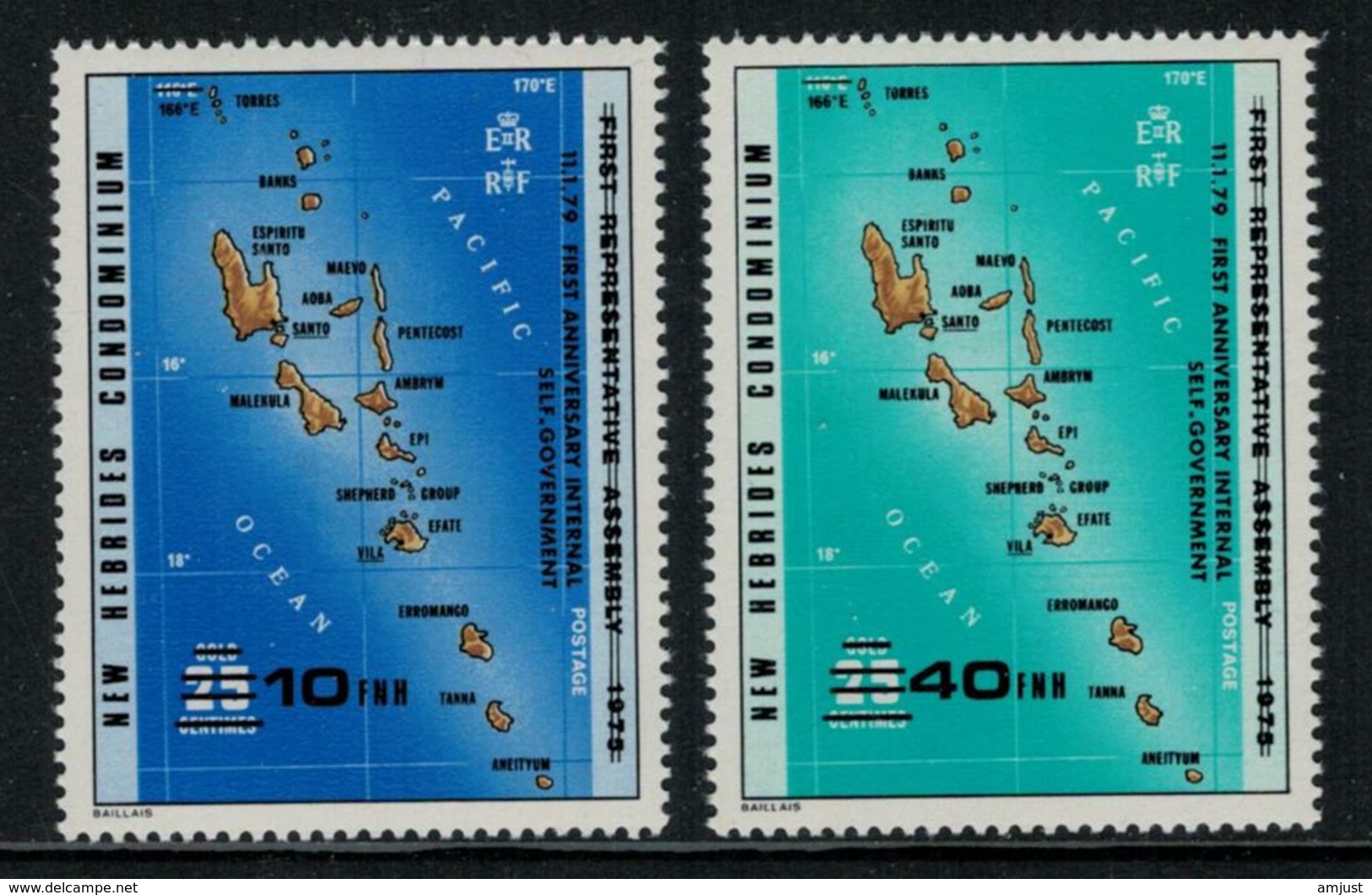 New Hebrides // 1960-1980 // 1979 //  Assemblée Représentative Timbres Neufs** MNH No. Y&T 551-552 - Neufs