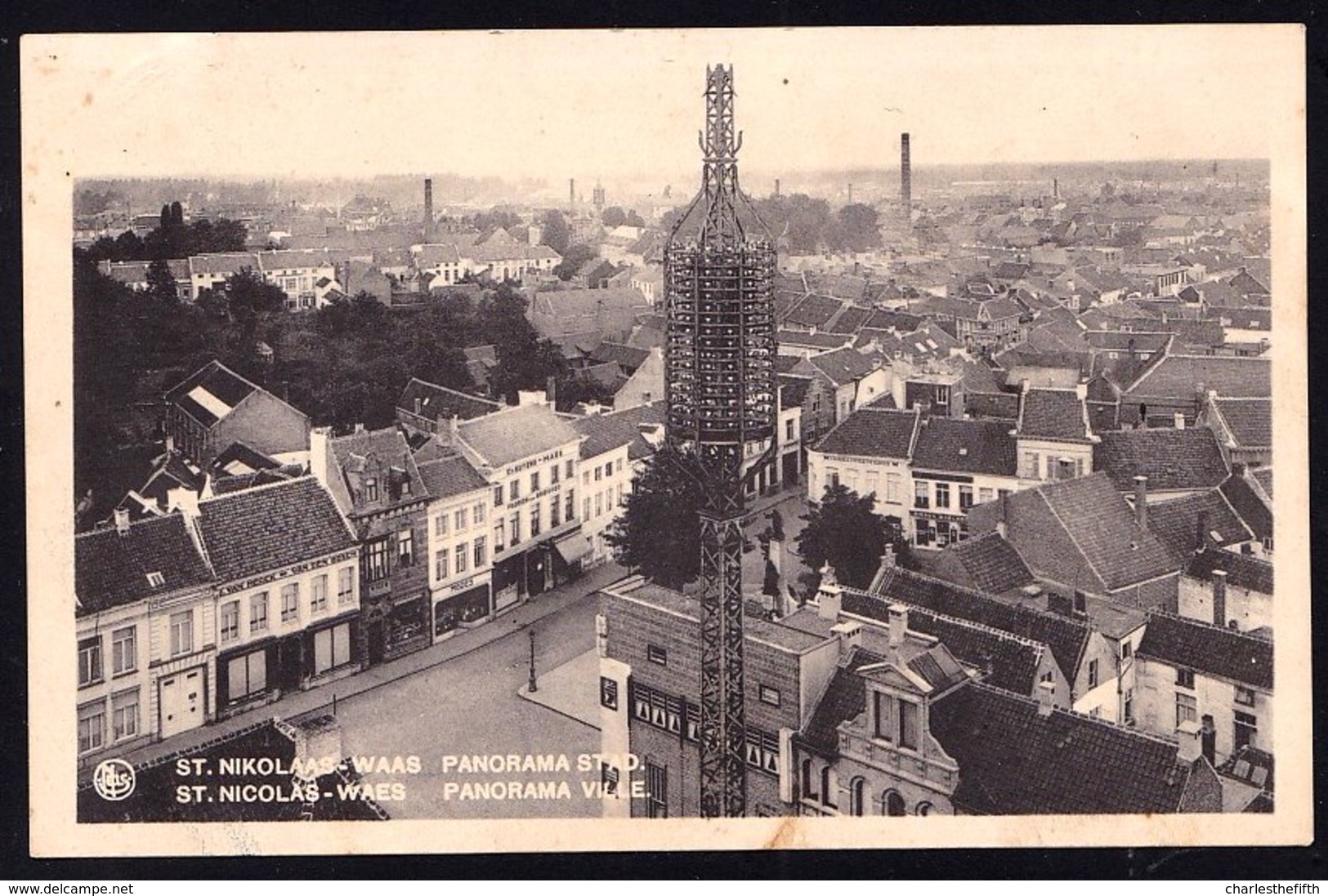 SINT NIKLAAS WAAS - PANORAMA STAD MET MAST - Niet Courant ! - Sint-Niklaas