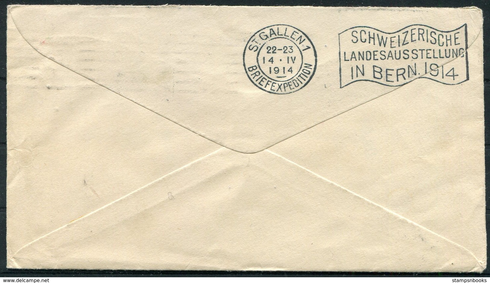 1914 SS Mauritania Robison New York Uprated Stationery Cover - Salzmann, St Gallen Switzerland. Bern Landesausstellung - Covers & Documents