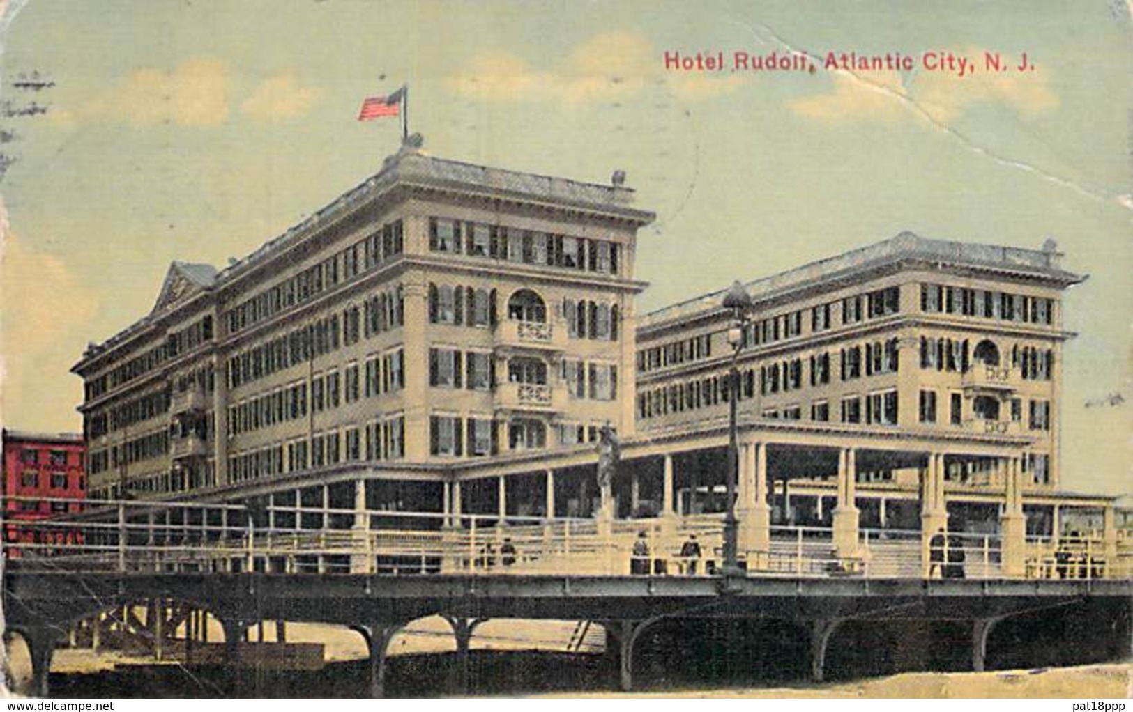 USA Etats Unis ( NJ New Jersey ) ATLANTIC CITY : Hotel RUDOLF - CPA Colorisée 1910 - - Atlantic City
