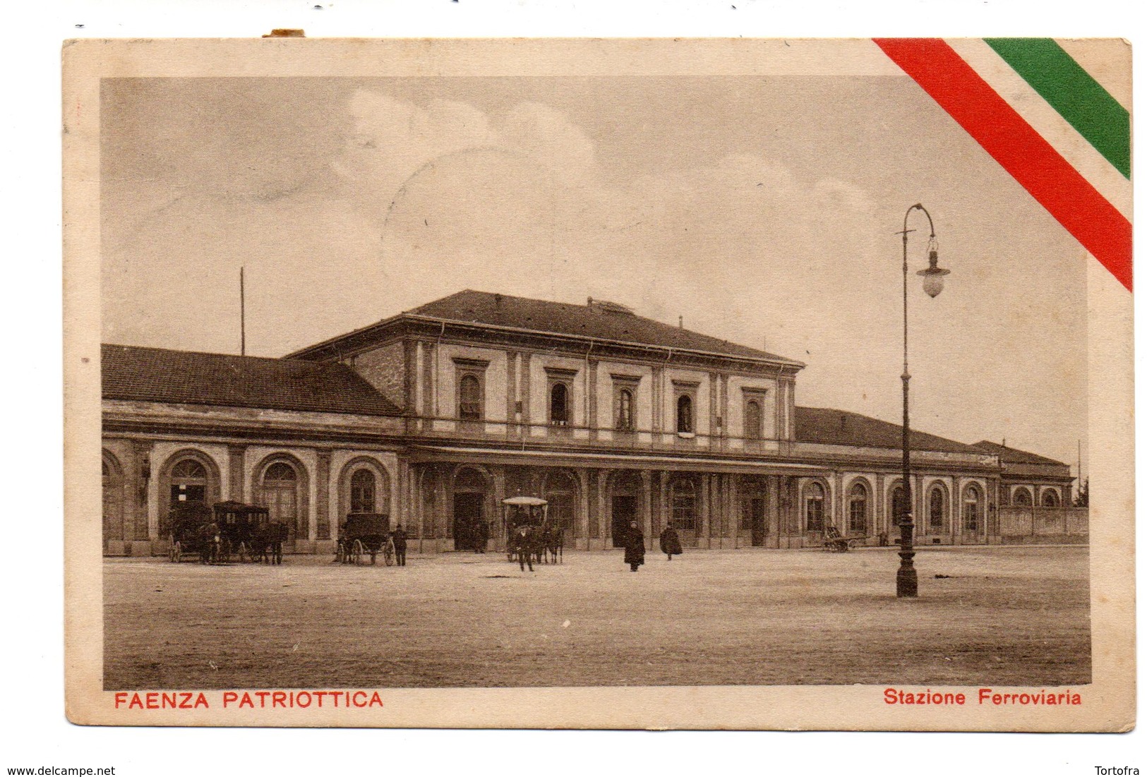 FAENZA PATRIOTTICA  STAZIONE FERROVIARIA  1916 - Faenza