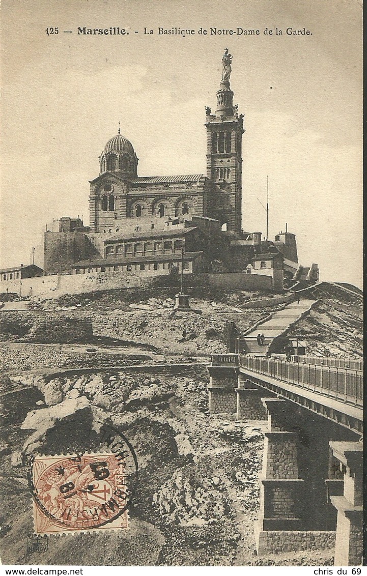 Marseille La Basilique De Notre Dame De La Garde - Notre-Dame De La Garde, Ascenseur