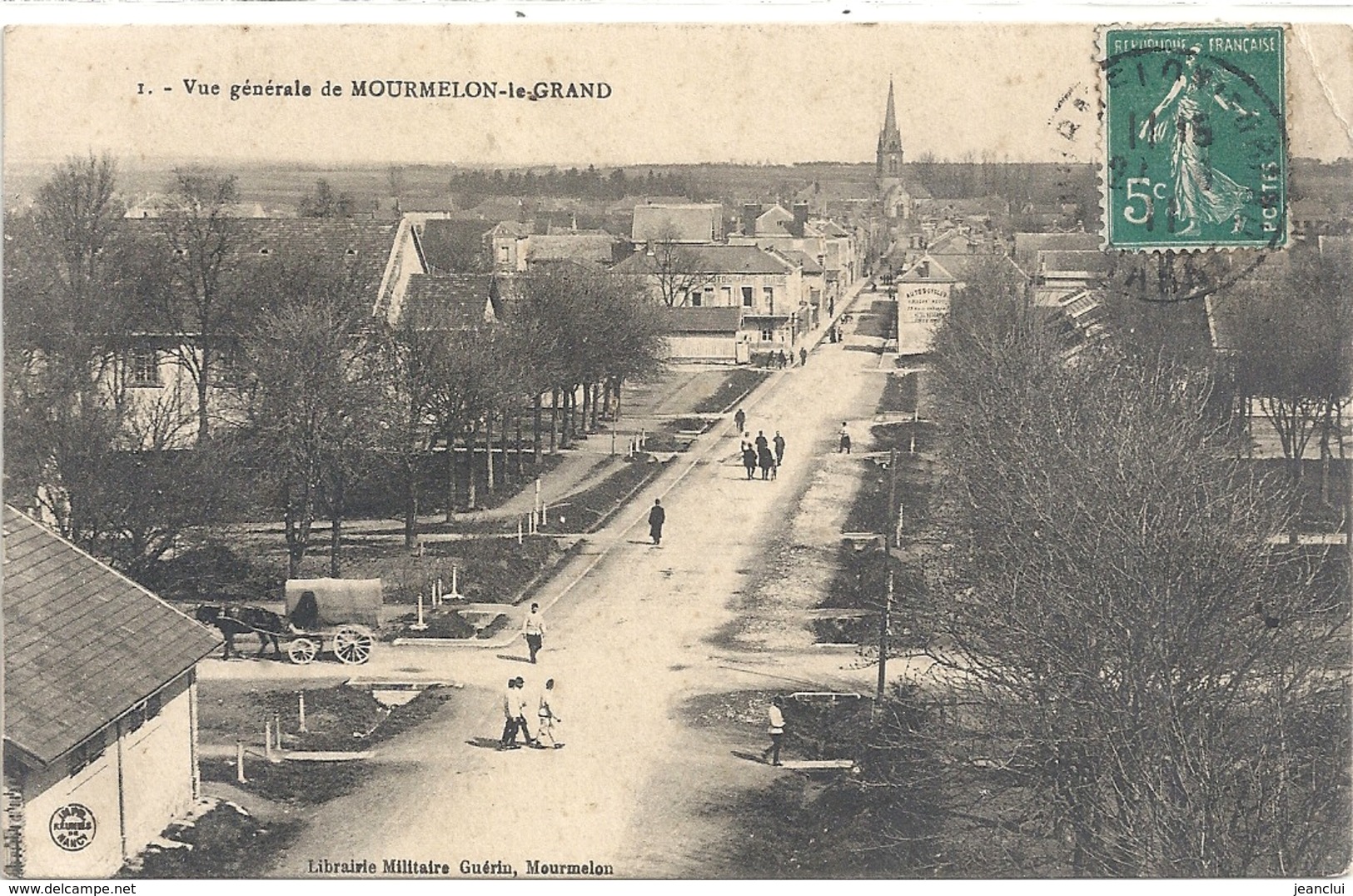 1. VUE GENERALE DE MOURMELON-LE-GRAND . AFFR SUR RECTO LE 22-6-1911 - Mourmelon Le Grand