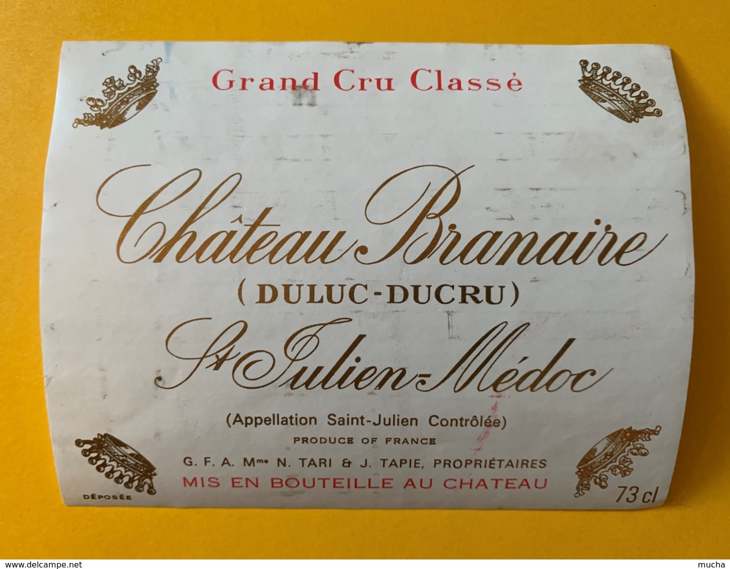 9551 - Château Branaire (DuLuc-Ducru) St-Julien - Bordeaux