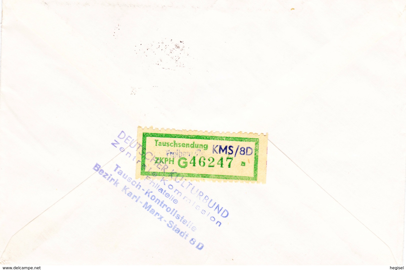 1967, DDR, "Walter Ulbricht", REC,  Echt Gelaufen, Stempel "Tausch - Kontrollstelle Karl - Marx - Stadt 8D" - Covers & Documents