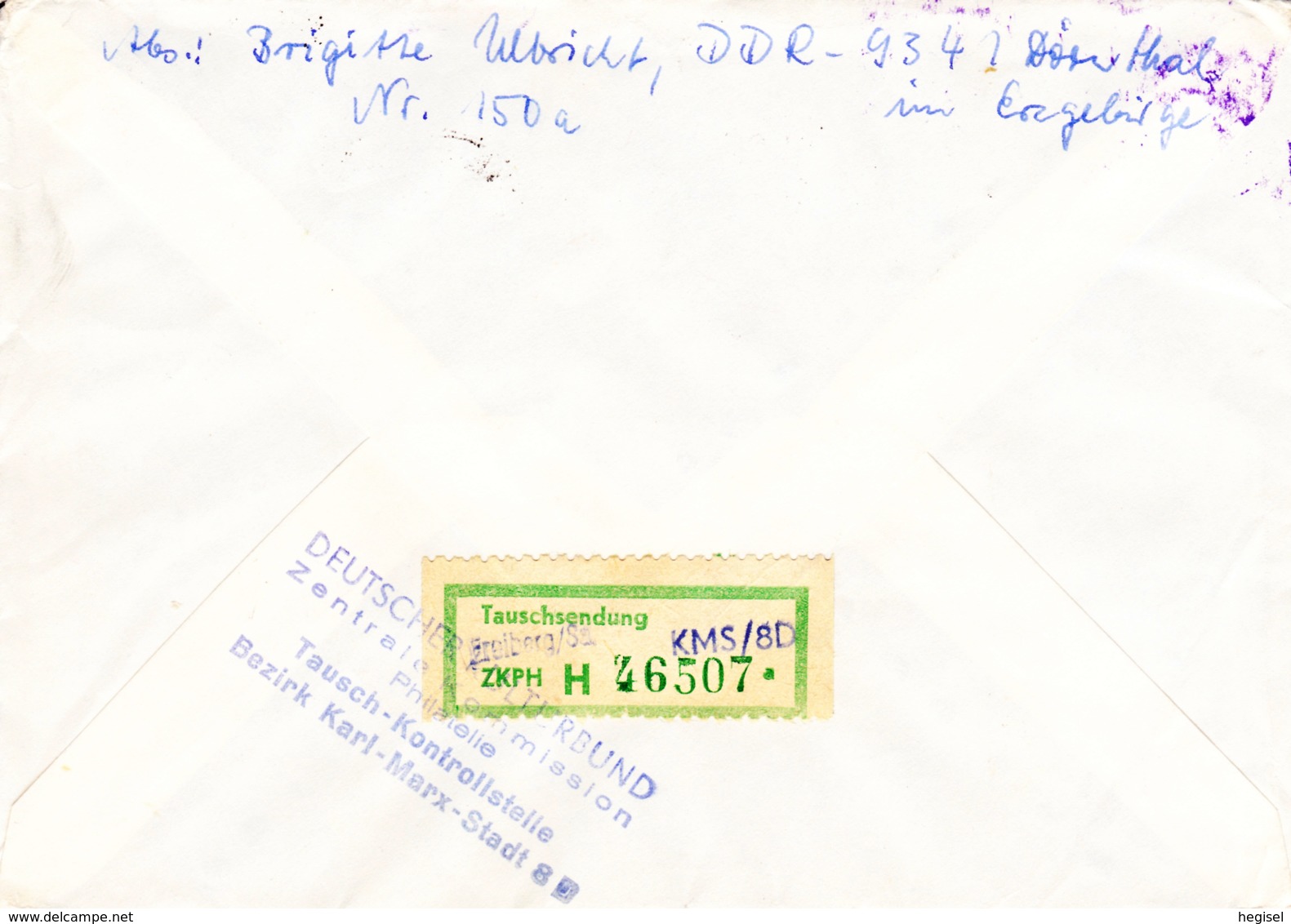 1965, DDR, "Persönlichkeiten" + "Mahnmal In Kragujevac", REC, Stempel "Tausch - Kontrollstelle Karl - Marx  - Stadt 8D" - Buste Private - Usati