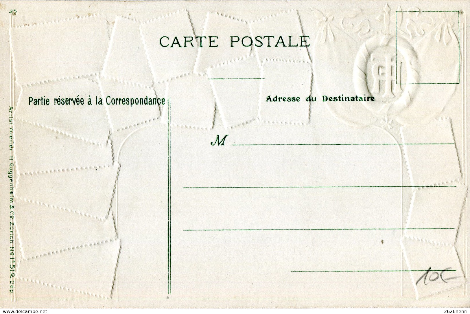 #2889 Paris (4e Arr.), L'Hotel De Ville.  CPA En Relief Avec Timbres - Postzegels (afbeeldingen)