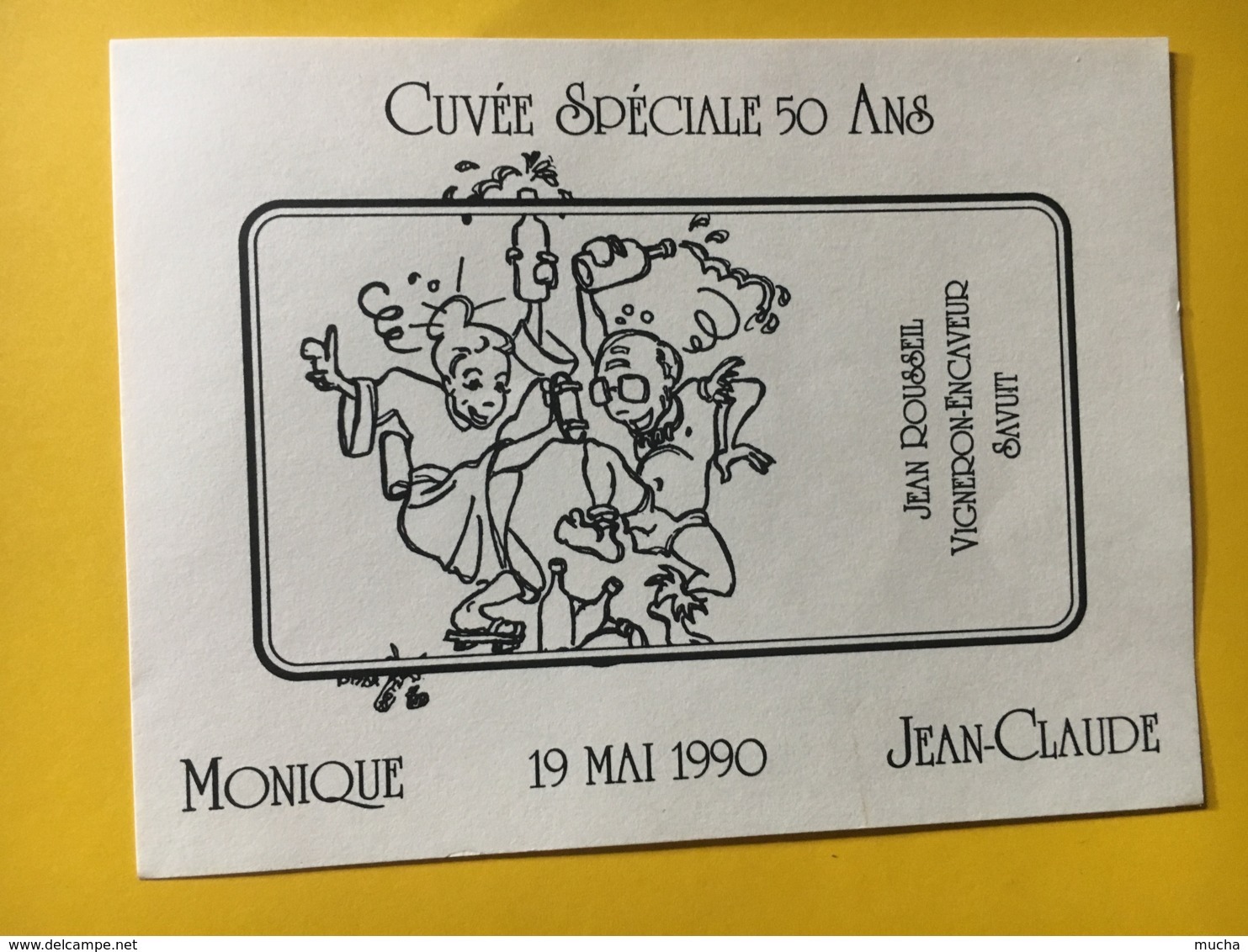 9243 - Cuvée Spéciale 50 Ans 1990 Monique & Jean-Claude Suisse - First Names