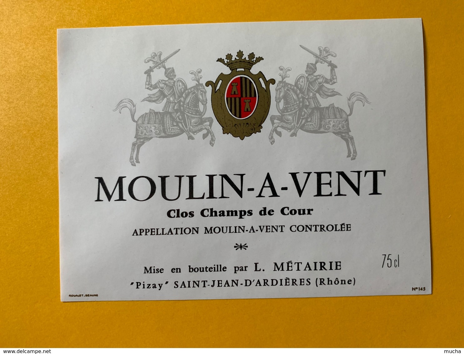 9327 - MOULIN-A-VENT  Clos Champs De Cour - Bourgogne