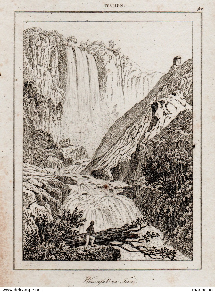 ST-IT TERNI Cascata Delle Marmore 1835~ - Stampe & Incisioni