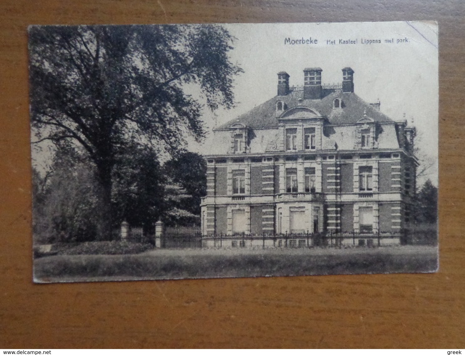 Moerbeke, Het Kasteel Lippens Met Park -> Beschreven - Moerbeke-Waas