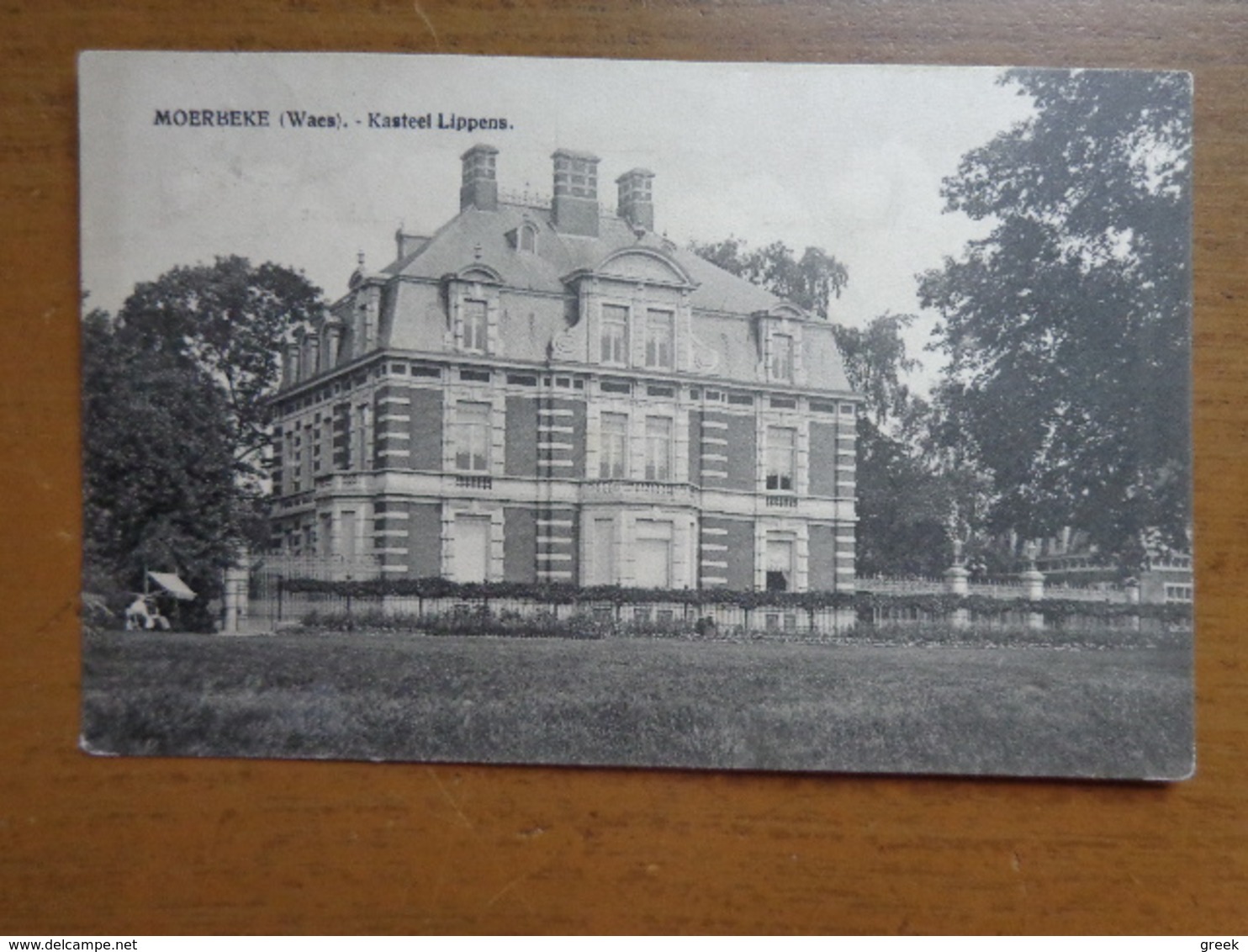 Moerbeke Waas, Kasteel Lippens -> Beschreven - Moerbeke-Waas