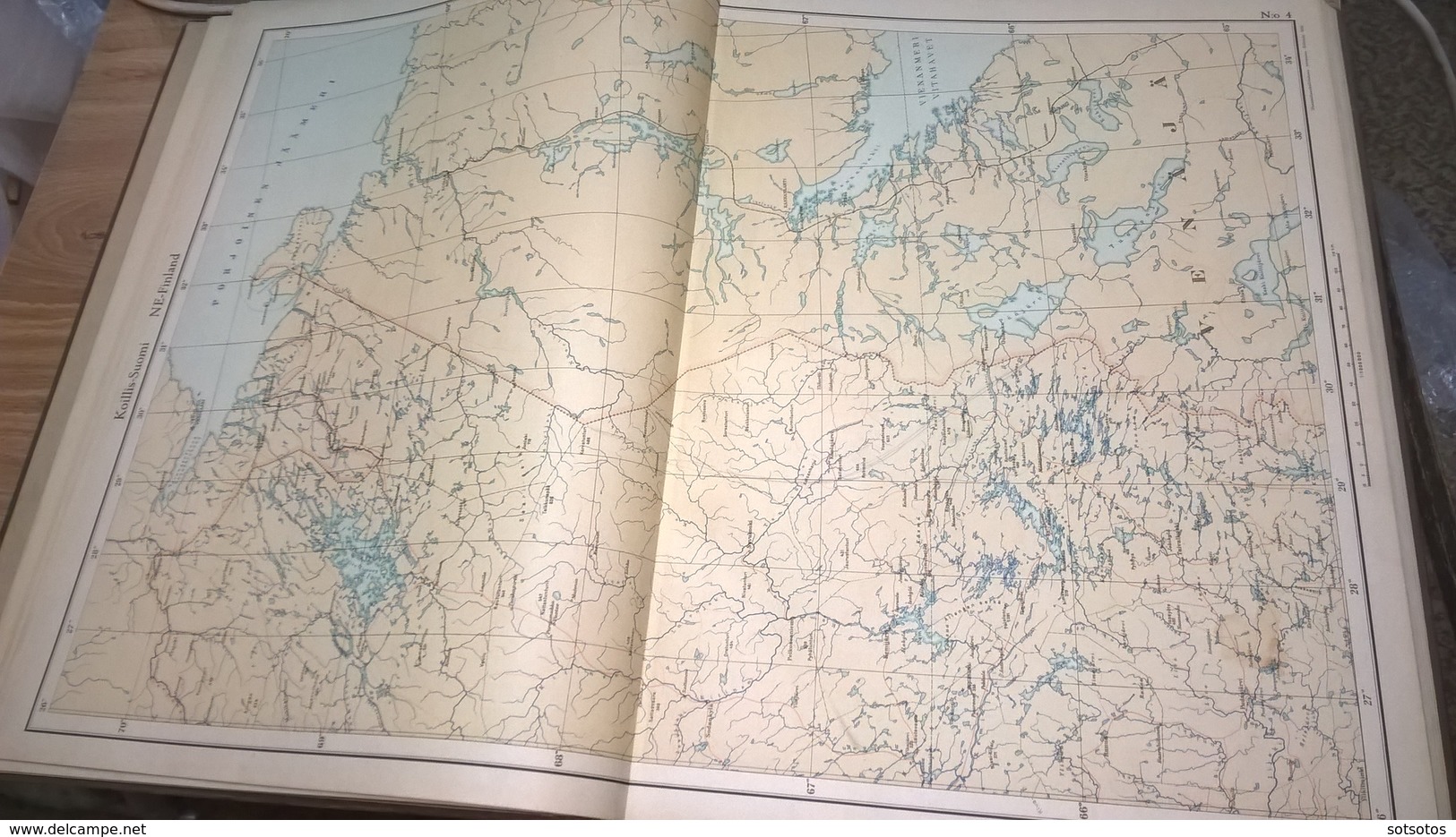 SUOMEN KARTASTO 1925 (ATLAS of FINLAND - ATLAS OVER FINLAND) - The GEOGRAPHICAL SOCIETY of FINLAND - 160PGS (8+38X4) -