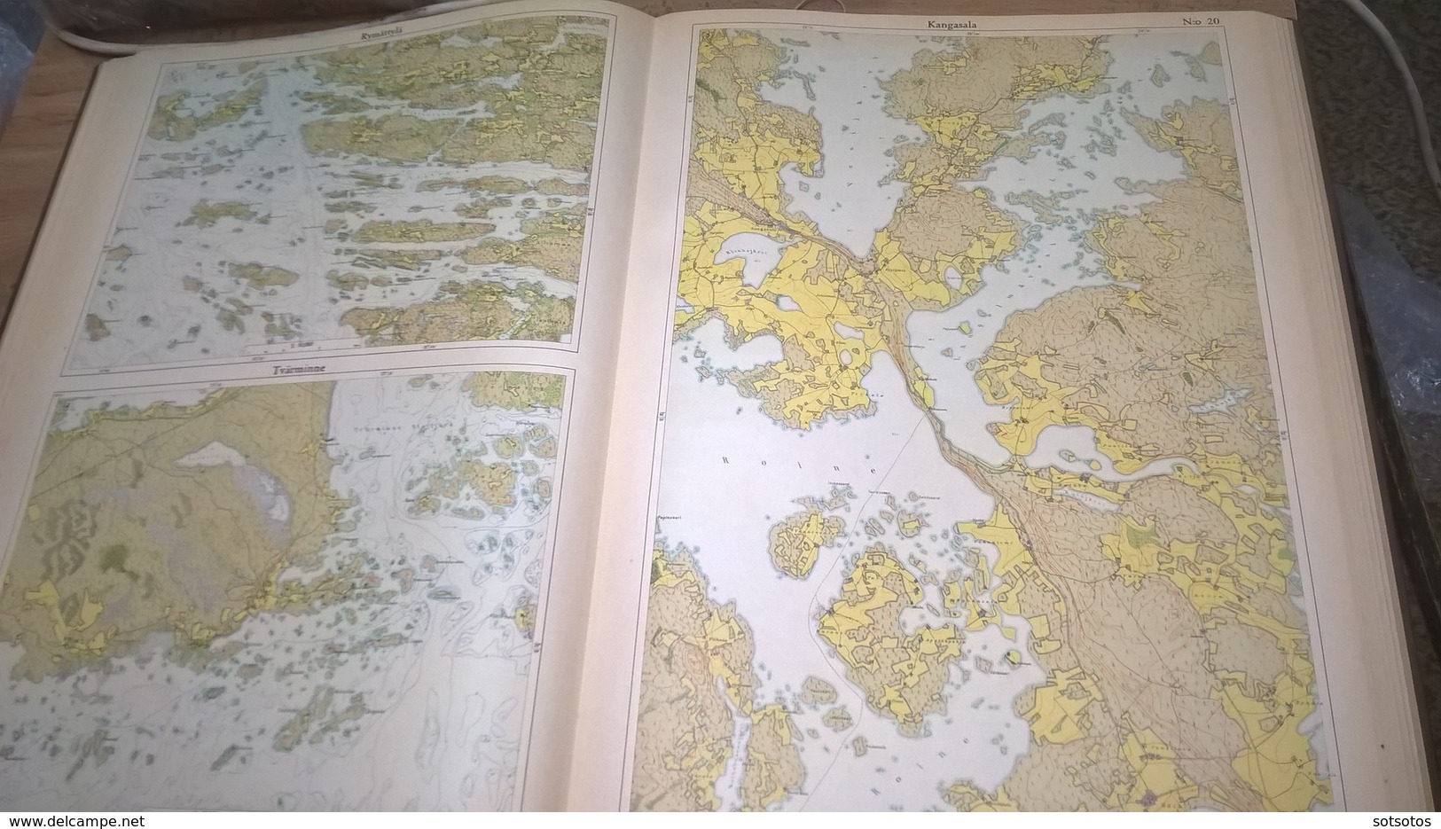 SUOMEN KARTASTO 1925 (ATLAS of FINLAND - ATLAS OVER FINLAND) - The GEOGRAPHICAL SOCIETY of FINLAND - 160PGS (8+38X4) -