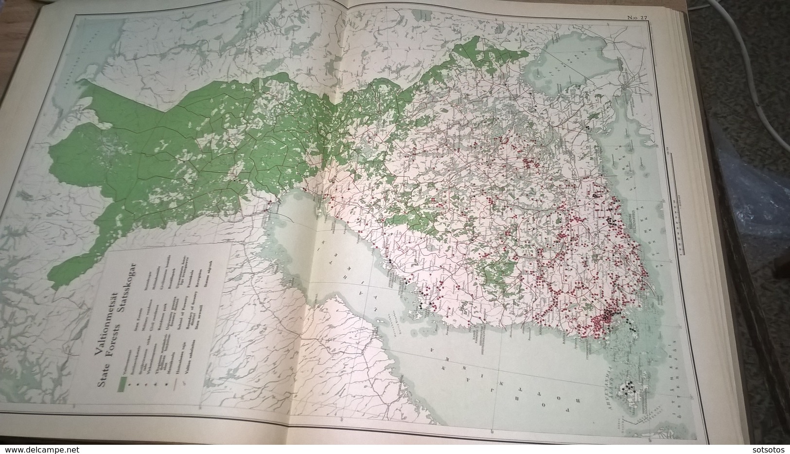 SUOMEN KARTASTO 1925 (ATLAS of FINLAND - ATLAS OVER FINLAND) - The GEOGRAPHICAL SOCIETY of FINLAND - 160PGS (8+38X4) -