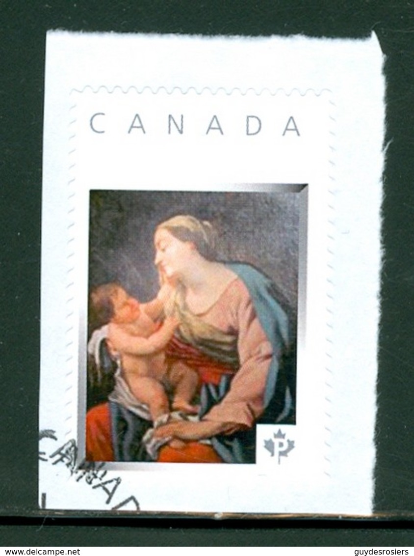 La Vierge Et L'Enfant. - Timbre-photo Usagé / Used Picture Stamp - Timbre Personnalisé / Personalized Stamp (4232-T) - Other & Unclassified