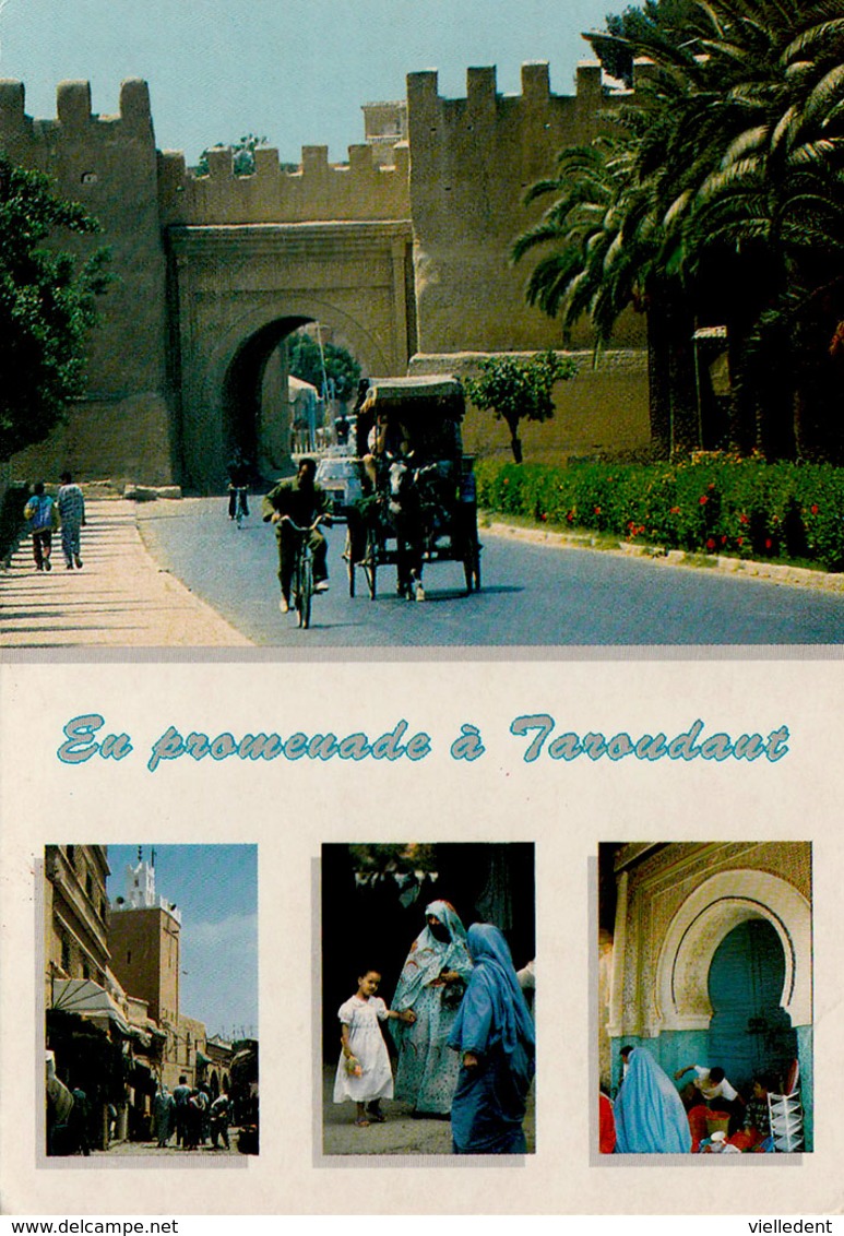 En Promenade à TAROUDANT (Maroc) - Ancienne Capitale Du Souss - CPM écrite - Très Bon état  - 2 Scans - Sonstige & Ohne Zuordnung