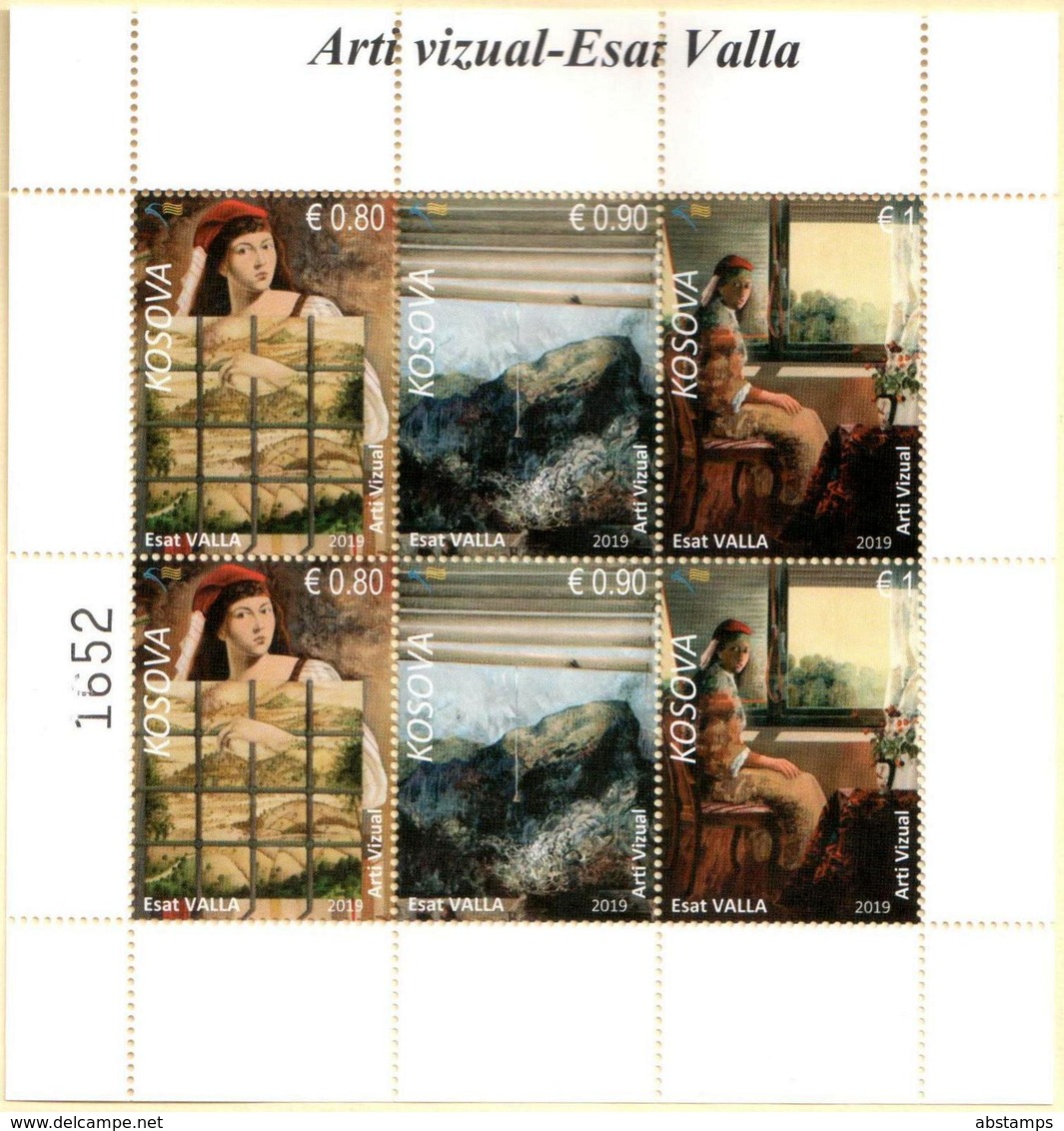 Kosovo Stamps 2019. Visual Art - Esat Valla. Sheet MNH - Kosovo