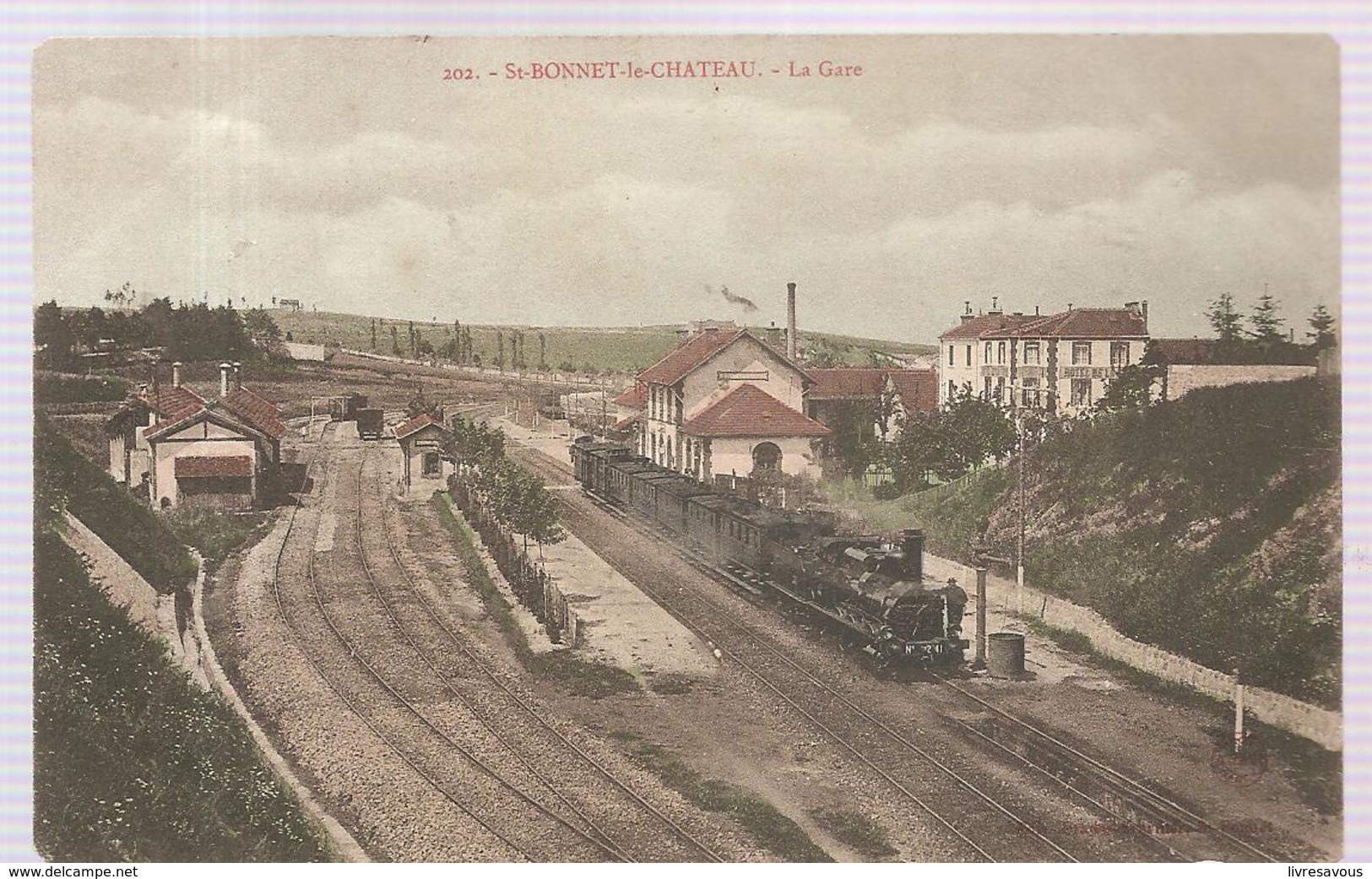 CPA Saint Bonnet Le Château (42) La Gare De 1905 - Otros & Sin Clasificación